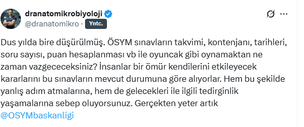 Diş hekimi adayları ÖSYM’ye isyan etti: Geleceklerini etkileyecek sınav yılda bir kez yapılacak - Resim : 2