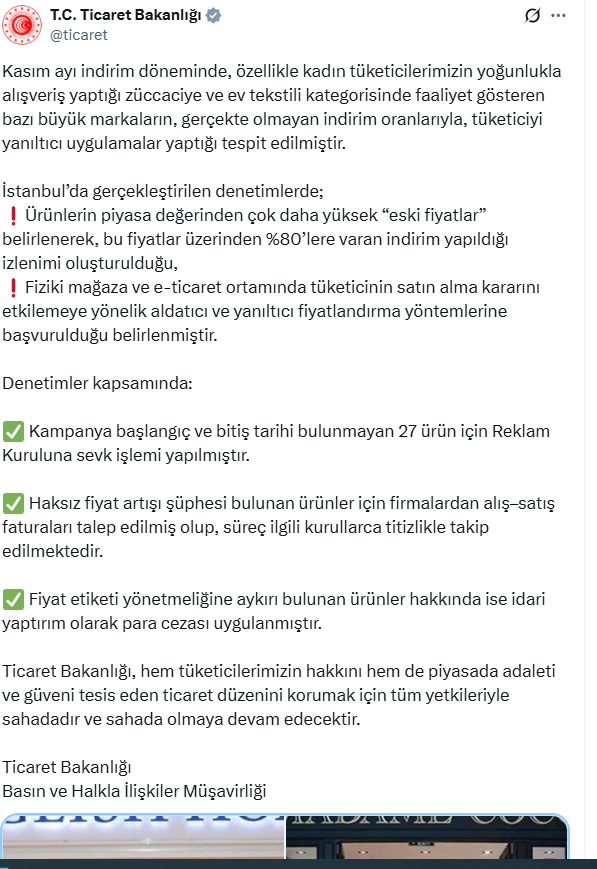 Hileli indirim operasyonu: Para cezası yağdı - Resim : 1