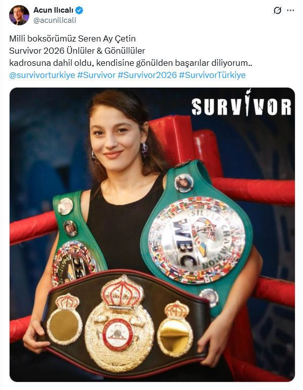 Türkiye’in ‘Nakavt kraliçesi’ Milli boksör Seren Ay Çetin Survivor’da: Acun Ilıcalı onuncu bombayı da patlattı - Resim : 3