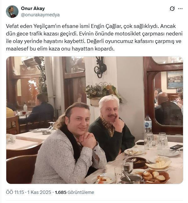 Son dakika… Son dakika… Yeşilçam'ın efsane ismi Engin Çağlar hayatını kaybetti - Resim : 4