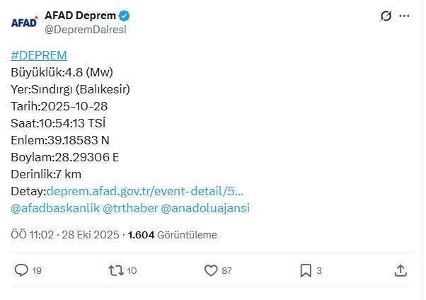 Balıkesir Sındırgı'da deprem fırtınası! 4.8'lik artçı İstanbul, Bursa ve İzmir'den de hissedildi - Resim : 2