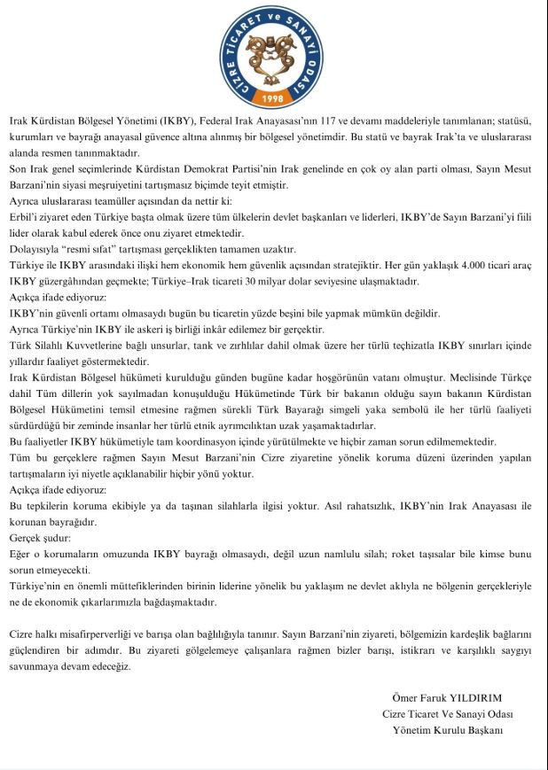 Ticaret odasından Barzani'ye övgüler - Resim : 2