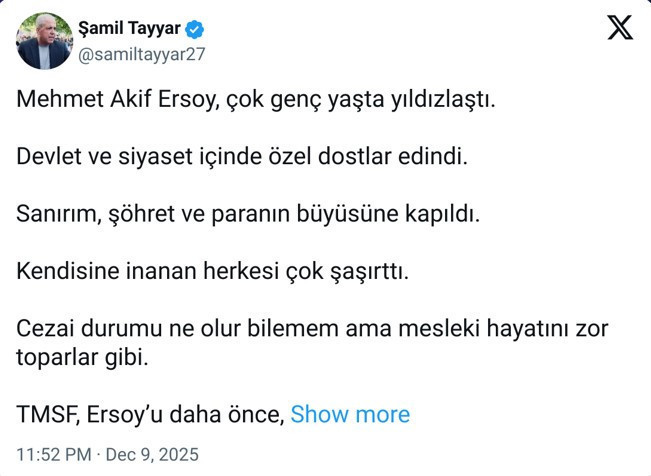 Şamil Tayyar kimi kastetti! Gözaltına 'hatırlı dost' rötarı - Resim : 1