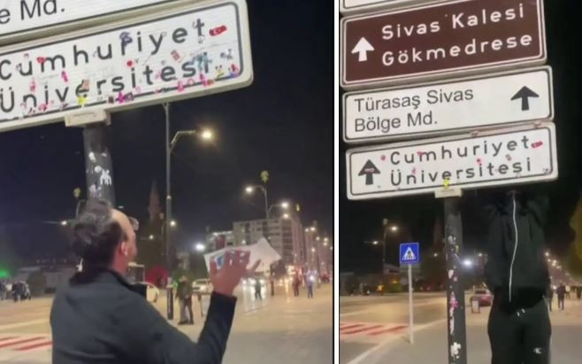 Kızılay’daki tabela akımı Sivas'a da sıçradı... Eleştiren de oldu destek veren de - Resim : 1