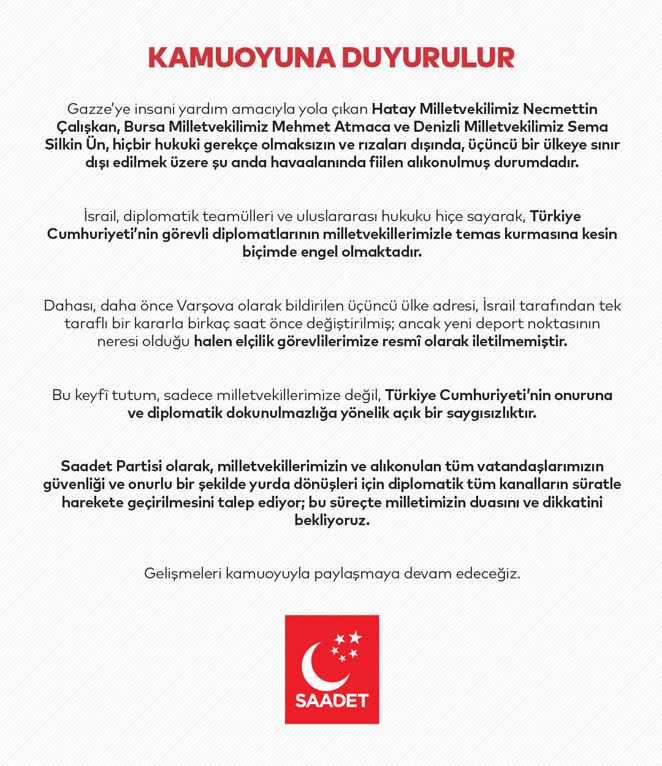 Saadet Partili Arıkan'dan İsrail'e sert tepki - Resim : 2