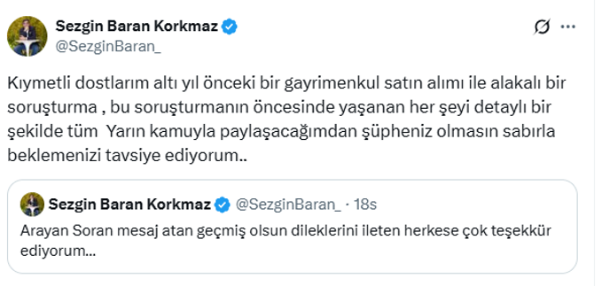 Sezgin Baran Korkmaz konuştu: Hakkında gözaltı kararı verilmişti - Resim : 2