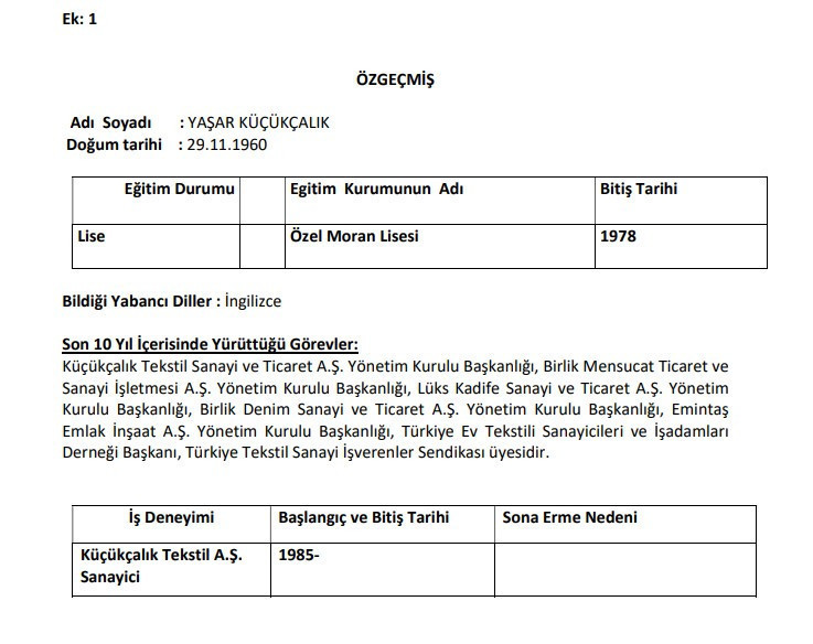Ünlü tekstilcinin değişen özgeçmişindeki FETÖ detayı - Resim : 1