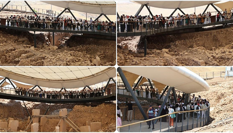Tarihin sıfır noktası doldu taştı: Günlük 5 bin kişi 12 bin yıllık Göbeklitepe'yi geziyor!