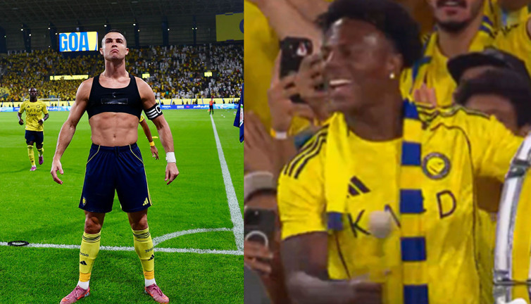 Ronaldo maç sonu Speed'e amigoluk yaptırdı