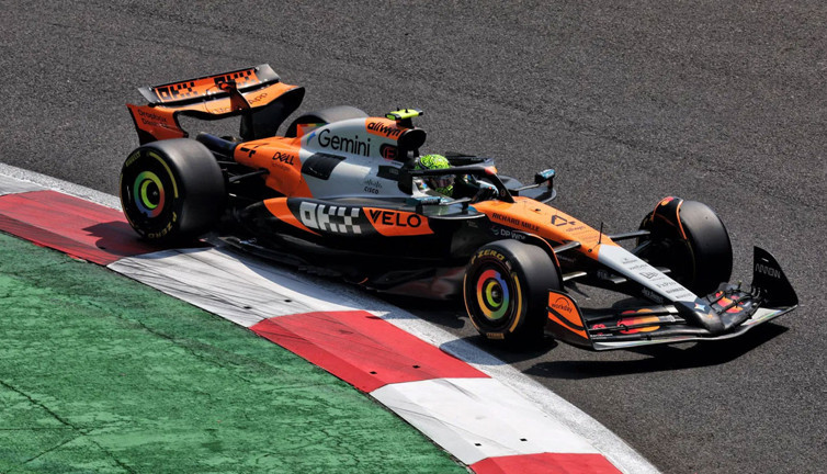 Meksika'da pole pozisyonunun sahibi Lando Norris oldu