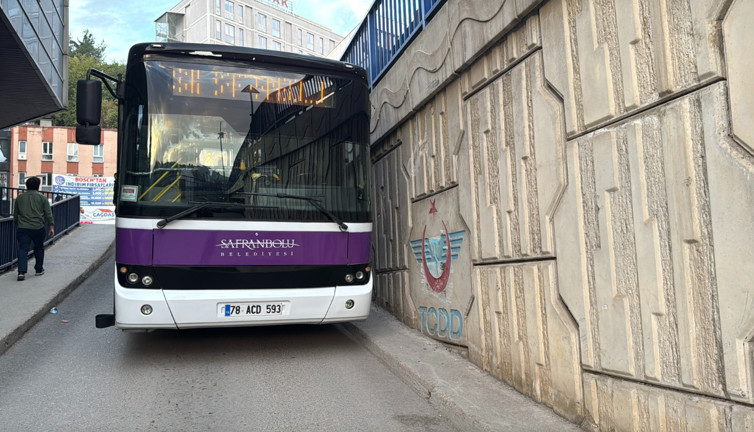 Kahraman sürücü! Karabük'te faciayı önleyen manevra