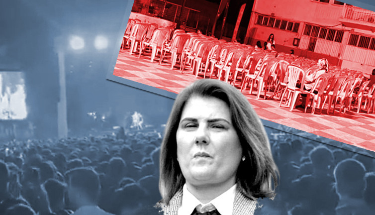 Gazeteci tutuklatan AKP'li Özlem Çerçioğlu bu defa konserde yuhalandı