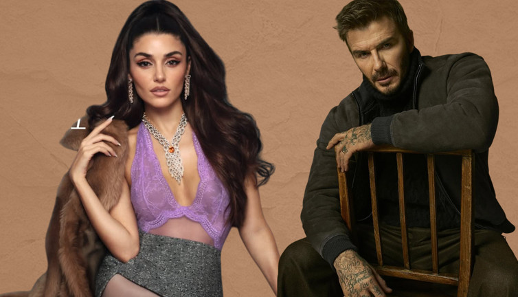 Konu gizli tutuluyor... Hande Erçel'den sürpriz proje! Futbol efsanesi David Beckham ile kamera karşısına geçti