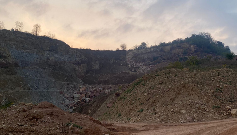 Ordu'da taş ocağı şantiyesinde göçük