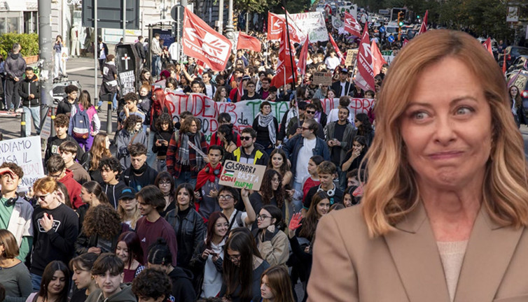 İtalya'da 'Meloni'ye hayır' günü: Öğrenciler sokaklarda