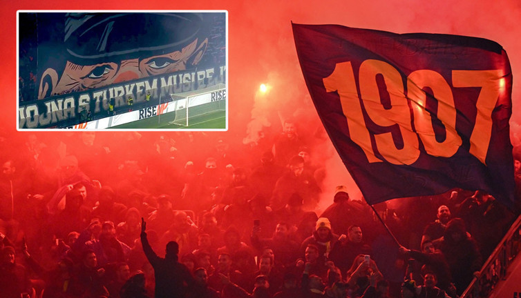 Irkçı pankartı Çekler açtı, cezayı Fenerbahçe yedi