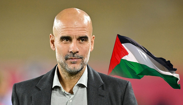 Pep Guardiola Filistin'i bir kez daha unutmadı! Anlam dolu sözler