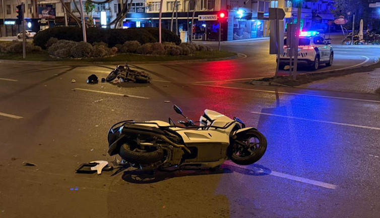 Motosiklet ve elektrikli motosiklet çarpıştı: Yaralılar var