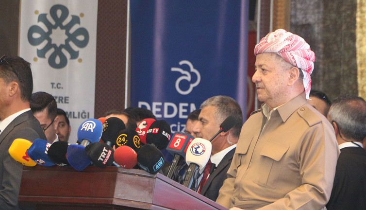 Mesut Barzani Cizre’de konuştu: Sayın Erdoğan... Sayın Öcalan...