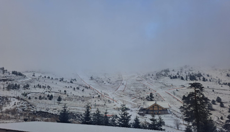 Bolu’nun zirveleri beyaza büründü