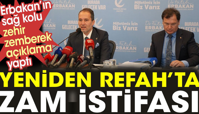 Yeniden Refah Partisi’nde zam istifası