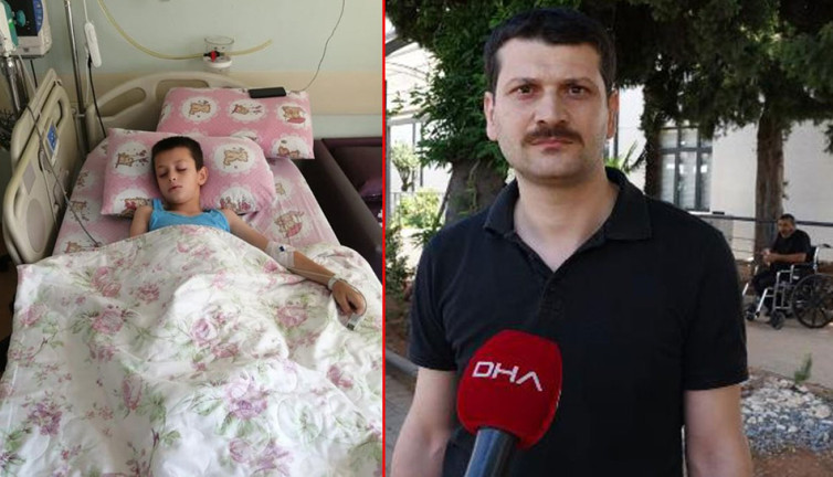 Trabzon'da yeter artık dedirten olay. Annesiyle yürürken yorgun mermi isabet etti