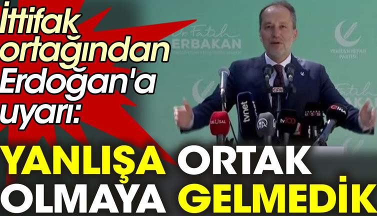 İttifak ortağı emekliye zam istedi Erdoğan'a uyarı yaptı