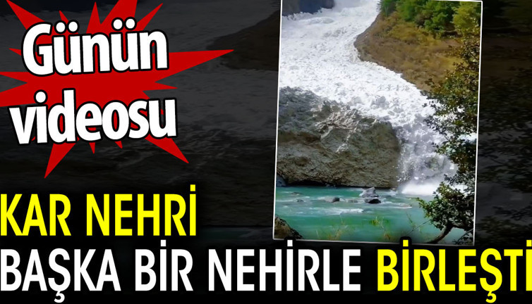 Kar nehri başka bir nehirle birleşti. Günün videosu
