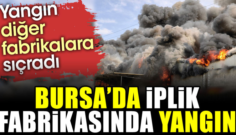 Bursa'da fabrika yangını (01 Ağustos 2023)