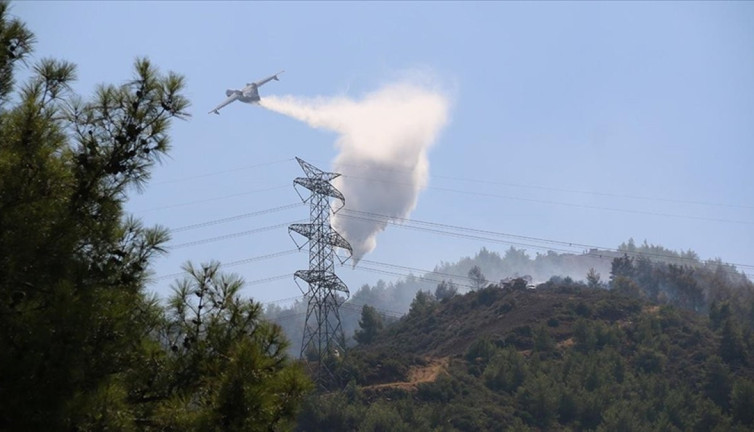Hatay'daki orman yangını söndürüldü (06 Ağustos 2023)