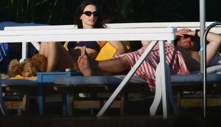 Serkan Keskin ve Meriç Aral ön balayında