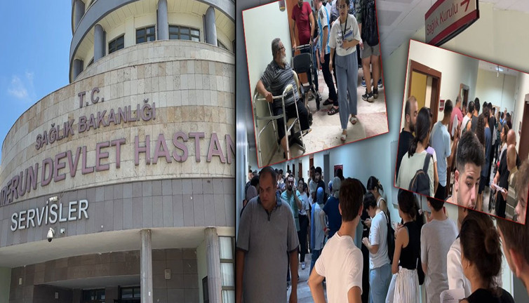 Deprem bölgesinde hastane çilesi