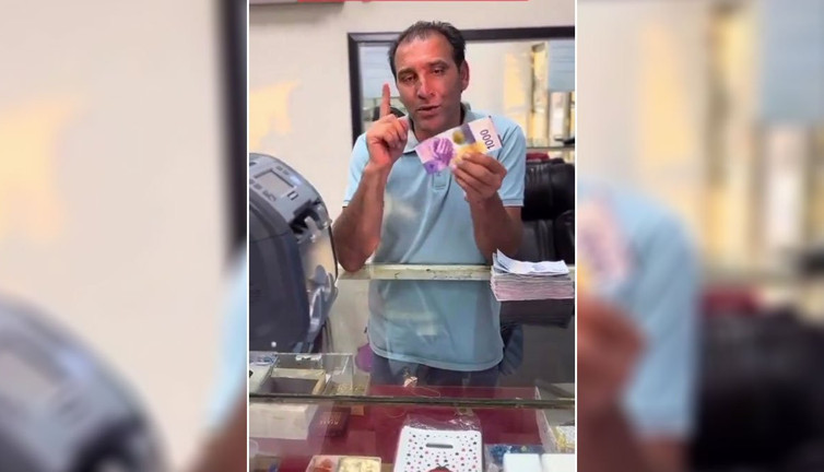 ‘Rezilliğin videosu, Say babam say’ 1000 İsviçre Frangının Türk lirası karşılığına para sayma makinesi bile dayanamadı