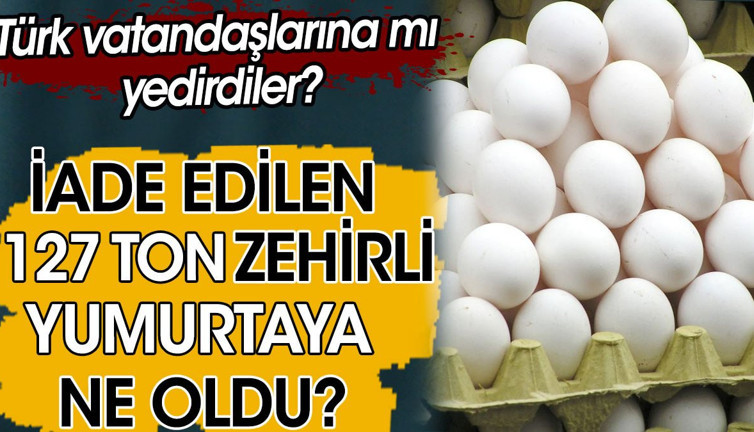 Türkiye'ye iade edilen 127 ton zehirli yumurtaya ne oldu? Türk vatandaşlarına mı yedirdiler?