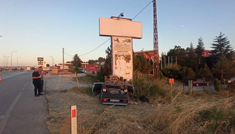 Takla atan otomobilden mucize kurtuluş