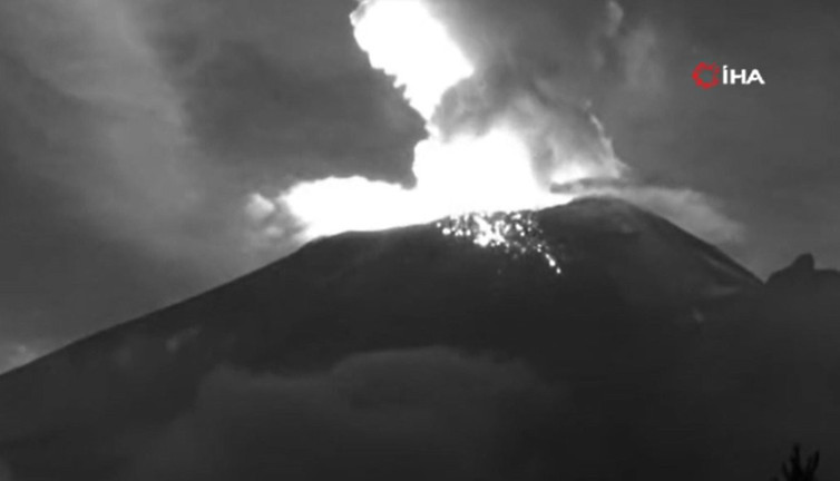 Popocatepetl Yanardağı’nda 3 yeni patlama (28 Ağustos 2023)