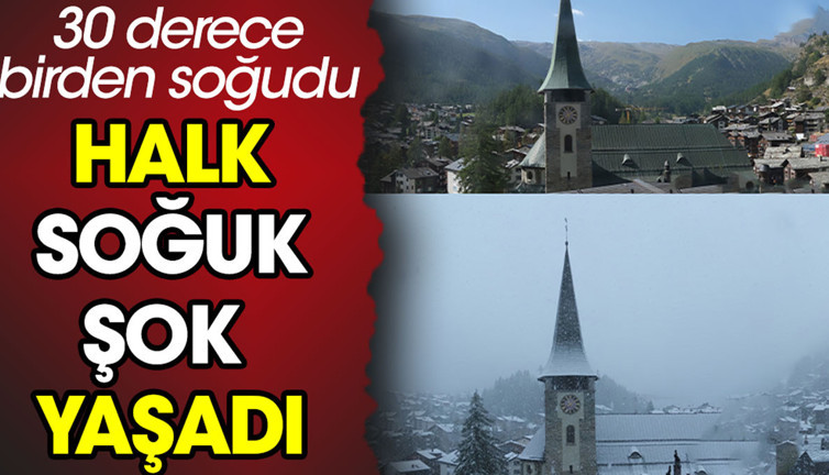 Halk soğuk şok yaşadı. Hava 30 derece birden soğudu