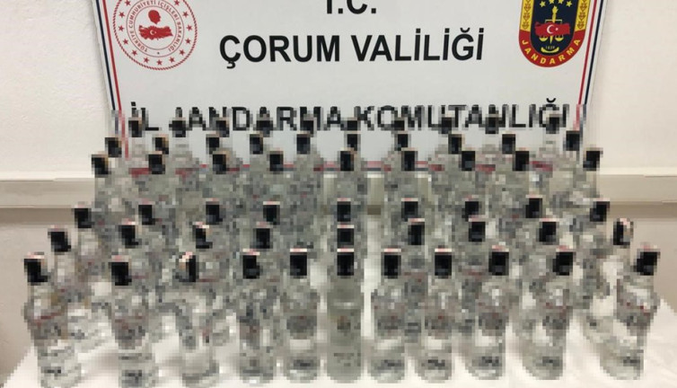 Çorum'da kaçak alkol operasyonu