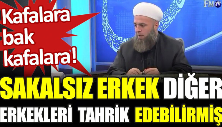 Kafalara bak kafalara! Sakalsız erkek diğer erkekleri tahrik edebilirmiş