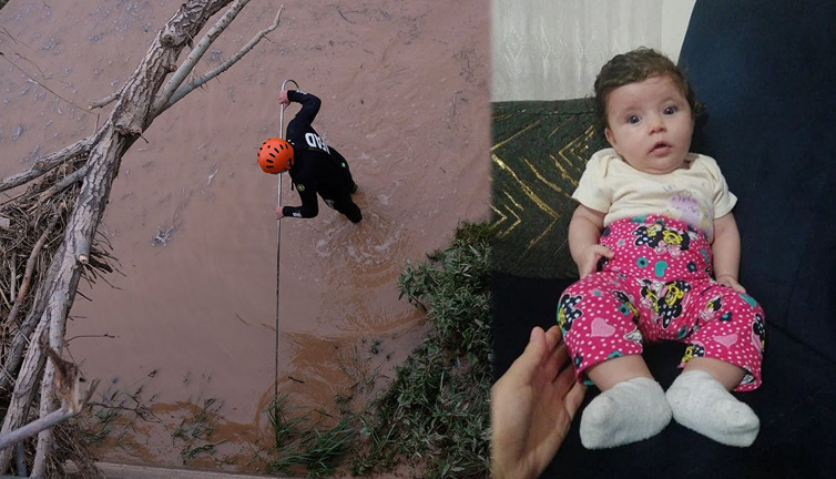 Asel bebeğin cansız bedeni bulundu. Aksaray'daki sel felaketinde kaybolmuştu