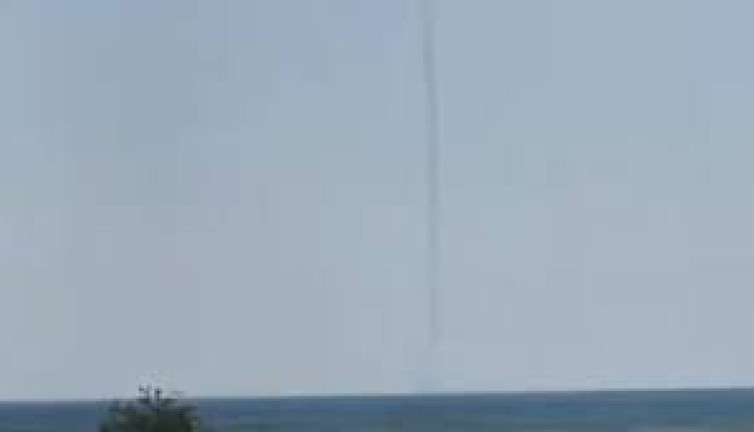 Ordu'da hortum. 5 dakika sürdü, herkes cep telefonlara sarıldı