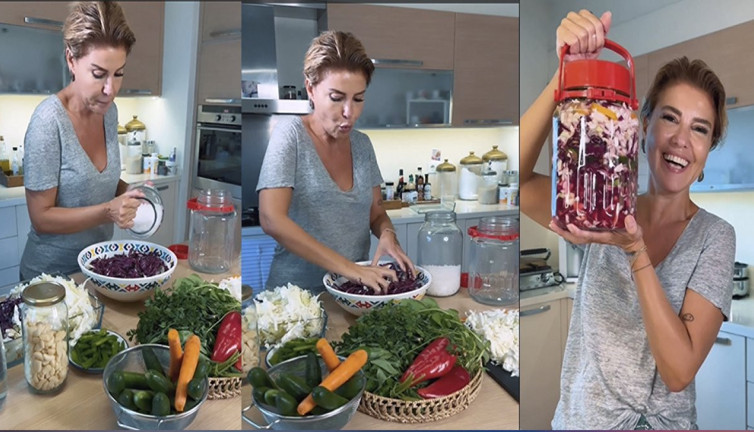 Gülben Ergen: Ünlü de olsan turşu kuracaksın. Sahneden inip mutfağa koştu