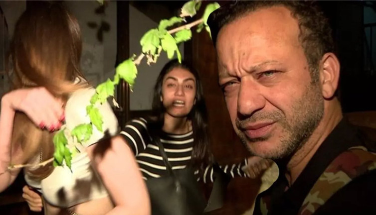 Rıza Kocaoğlu ve kız arkadaşları ortalığı birbirine kattı. Cihangir'de olaylı gece