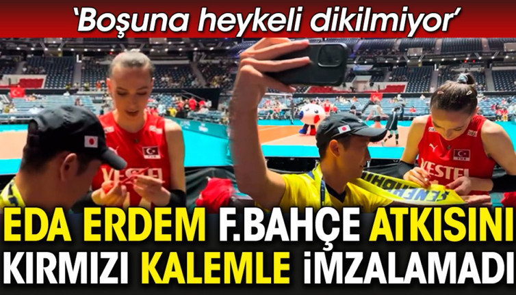 Eda Erdem Fenerbahçe atkısını kırmızı kalemle imzalamadı: Boşuna heykeli dikilmiyor