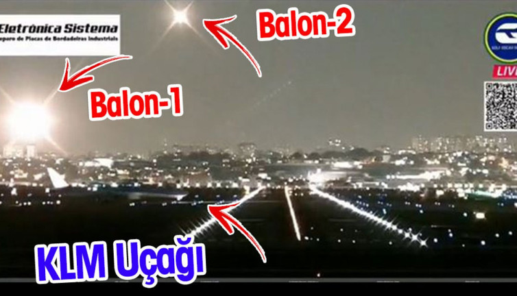 KLM uçağı balonla çarpıştı. Büyük tehlike atlattı