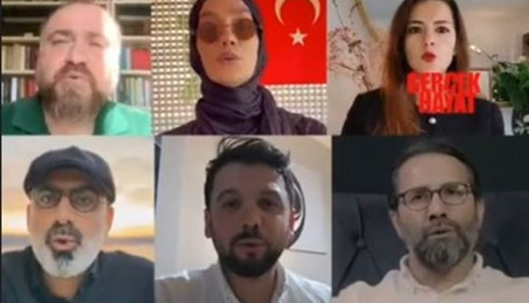 Kendilerine gazeteci diyen 16 kişi Arap Dünyası'na "Tek milletiz" diye mesaj verdi