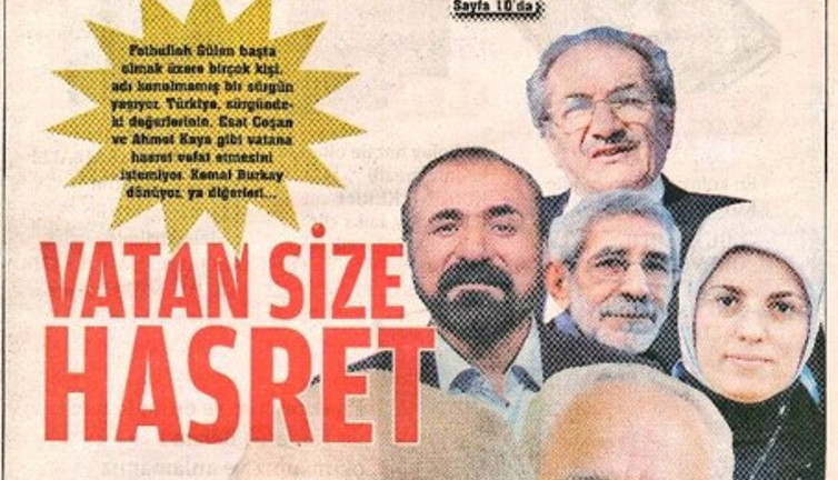 Araplara "Tek milletiz" mesajı yayınlatan Gerçek Hayat FETÖ elebaşı için "Vatan Size Hasret" kapağıyla çıkmış