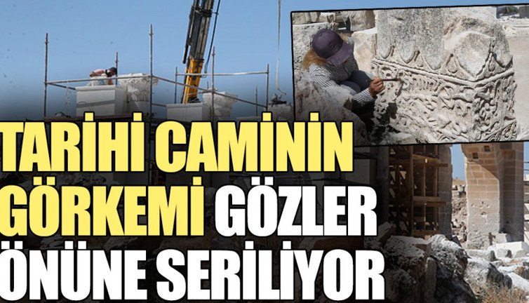 Tarihi caminin görkemi gözler önüne çıkıyor