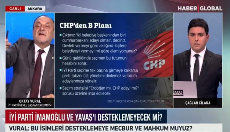 İYİ Partili Oktay Vural CHP’ye sert sözlerle yüklendi. "Demokraside korku ve tehdit işlemez arkadaş"