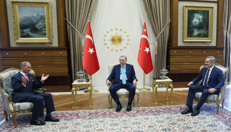 Cumhurbaşkanı Erdoğan, Prens Edward'ı kabul etti